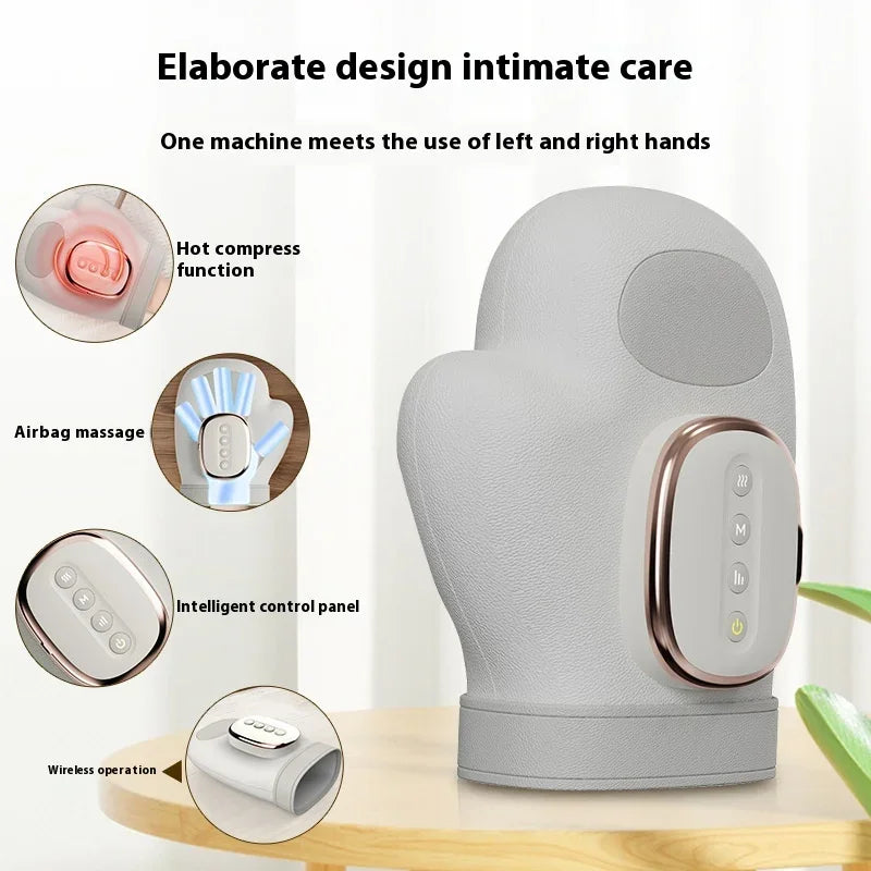 New Electric Hand Massager with Constant Temperature Hot Compress, Finger Joint Kneading, Pushing and Pressing, Hand Massager