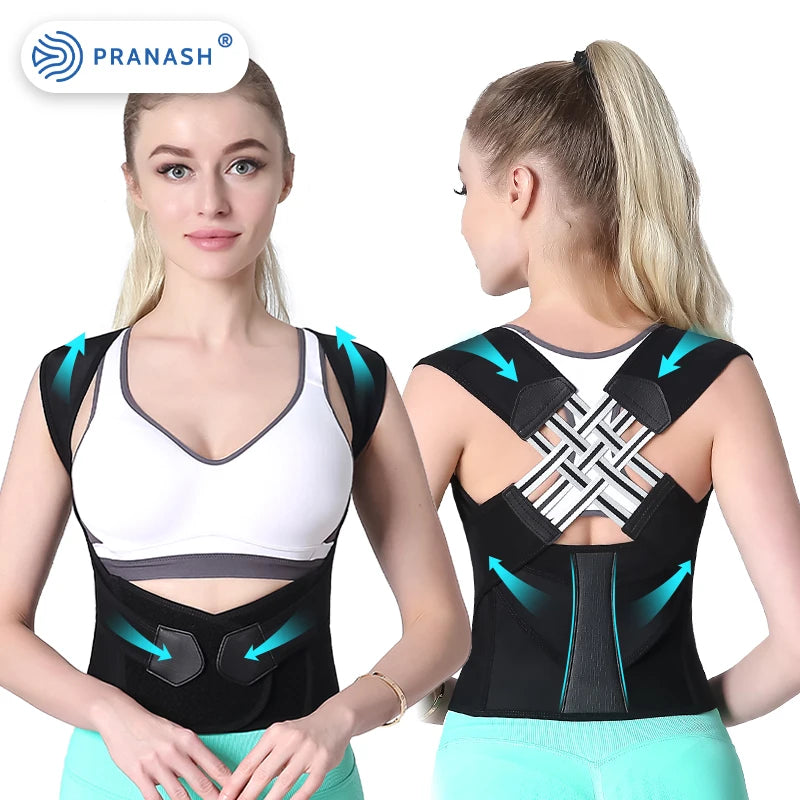 Dropshipping Stock Adjustable Back Posture Corrector Belt Women Men Prevent Slouching Relieve Pain Posture Corrector