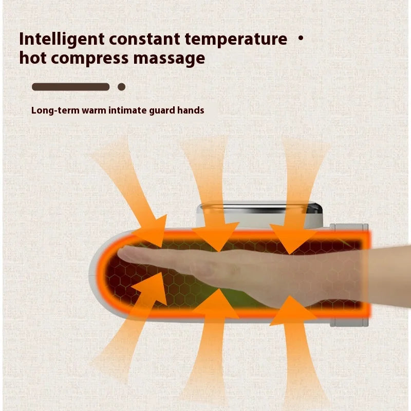 New Electric Hand Massager with Constant Temperature Hot Compress, Finger Joint Kneading, Pushing and Pressing, Hand Massager