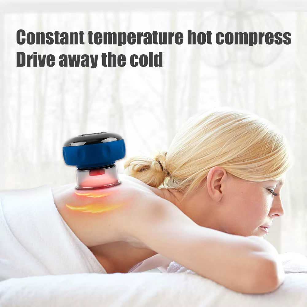 12 Level Cupping USB Recharge Electric Vacuum Cupping Therapy Set Skin Scraping Massage Guasha Wireless Slimming Body Fat Burner